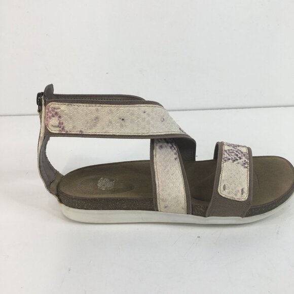 Rockport Romilly Gore Zip Python Print Sandals Size 8 - Picture 4 of 11